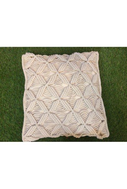 Hand made macrame cushion cover 